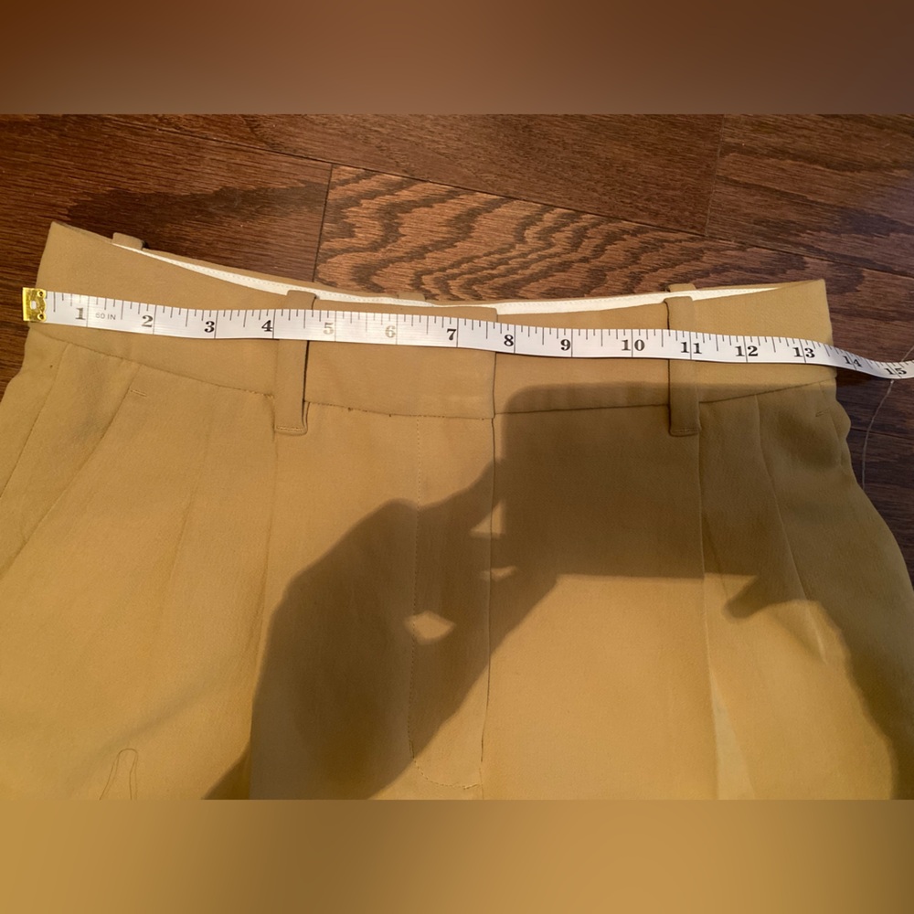 Wilfred Aritzia Wide-Leg Pleated Trousers in Camel - Picture 5 of 6